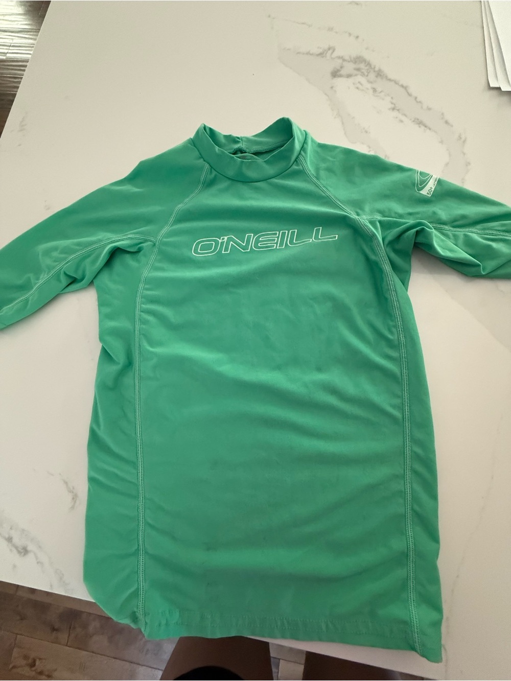 O'Neill Kids Green Rashguard short sleeve Swim Shirt